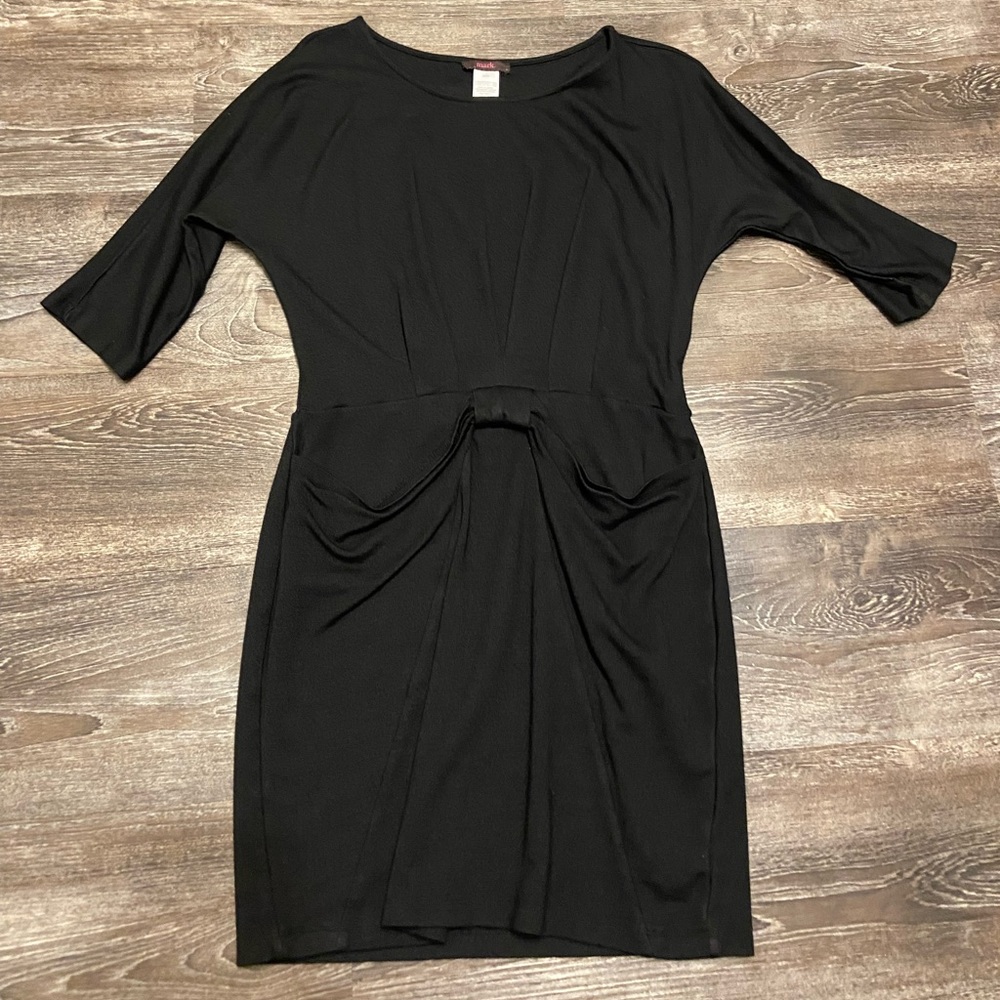Mark Black Dress with Two Front Pockets Size Medium